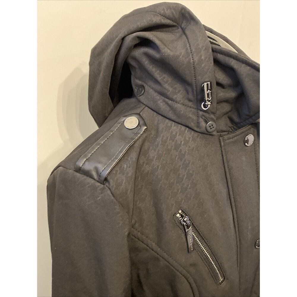 Michael Kors Women's trench Water-resistant hooded Raincoat jacket Small - Picture 4 of 16
